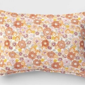 2 Room Essentials Printed Flower Indoor Lumbar Pillow 18 Inch (L) x 12 Inch (W)